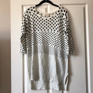 Black & white polka dot sweater